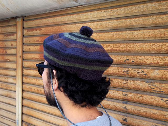 COMFORTABLE REASON, “Stripe Tam O'Shanter Hat” – notwonderstore