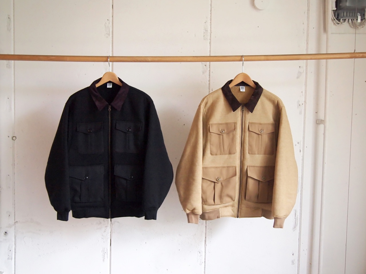 COMFORTABLE REASON, Boa Fleece Pilot Jacket & Boa Fleece Slacks