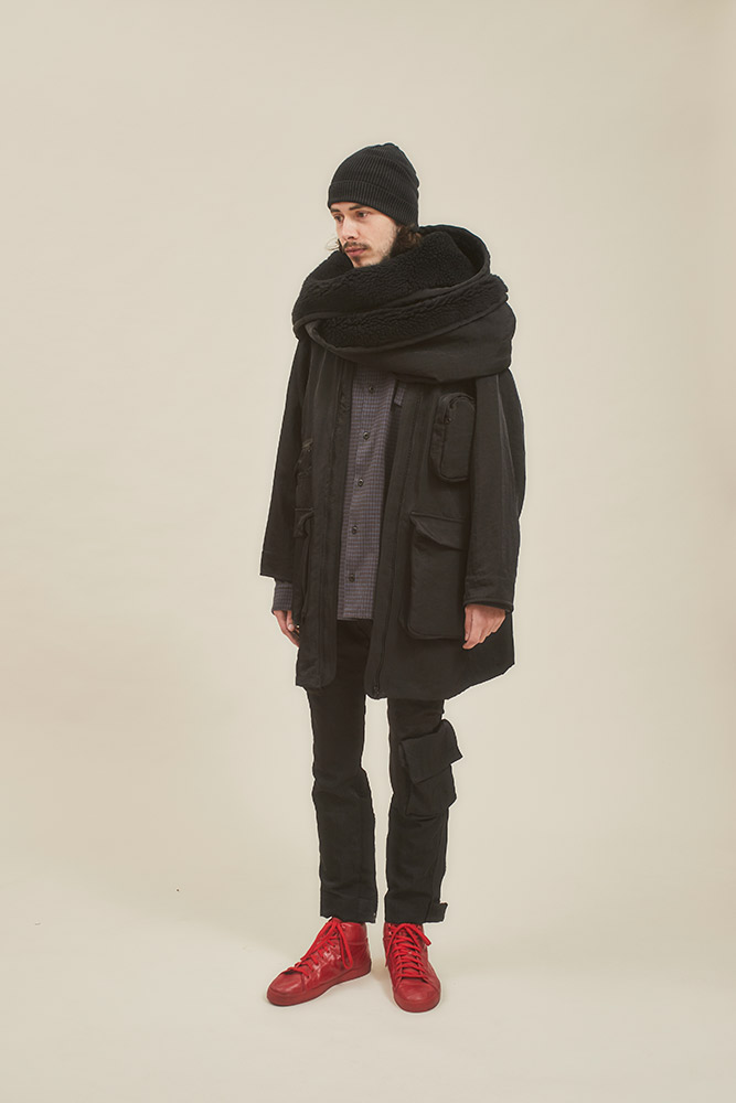 whowhat フーワット HOODED REVERSIBLE COAT-