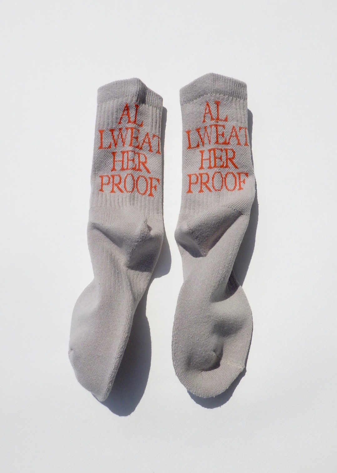 ALWAYTH × MY LOADS ARE LIGHT, AWP TEXT socks – notwonderstore