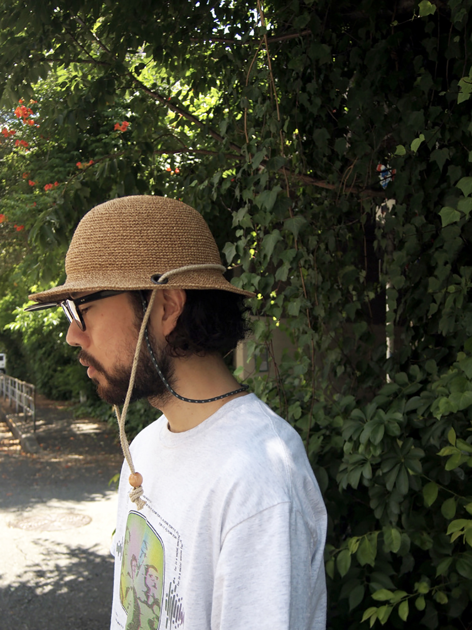 NO ROLL DETOURS RAFFIA HAT brown Lサイズ- NO ROLL DETOURS RAFFIA HAT brown Lサイズ-